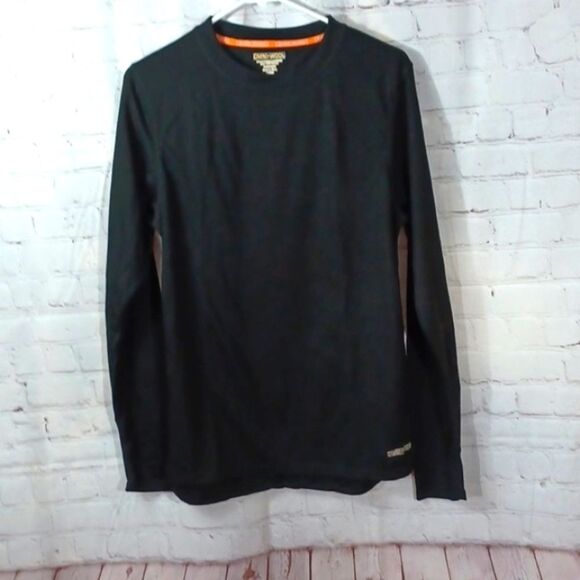 Omni Wool Mens Black Crew Top M NWT - Picture 1 of 8